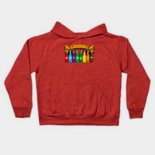 Zombie Perks Top Shelf Perkaholic on Red Kids Hoodie